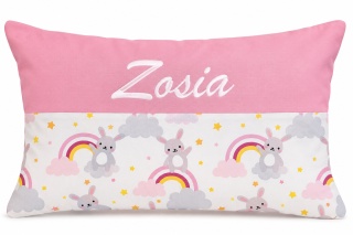 Poduszka z imieniem dla dziecka 60×40 cm – Zosia, personalizowana