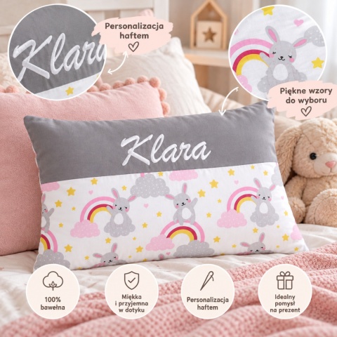Personalizowana poduszka z imieniem Klara